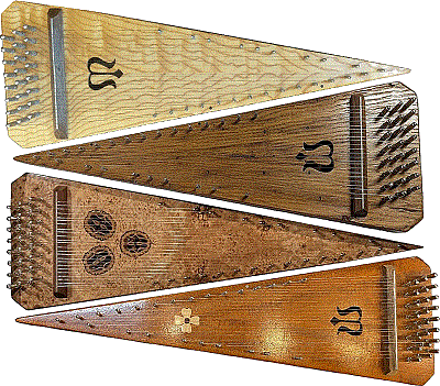 Archie Smith's 'Horsebottom Ridge' psalteries were not only great musical instruments - they were also works of art.  Click for bigger photo.