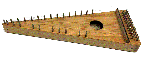 A 'Luthier's Staff' bowed psaltery I bought at an online auction.  Click for bigger photo.