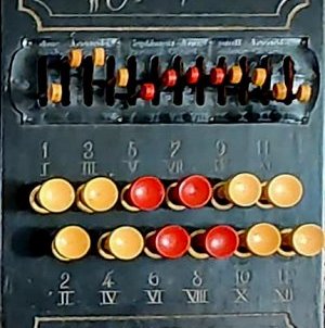 Miranda included toggle switches that allowed you to change the chord each chord bar played.  Click for a photo of the entire chord bar cover.