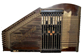 The Shengrin was a 9-chorder apparently built to play in C and G.  Click for bigger photo.